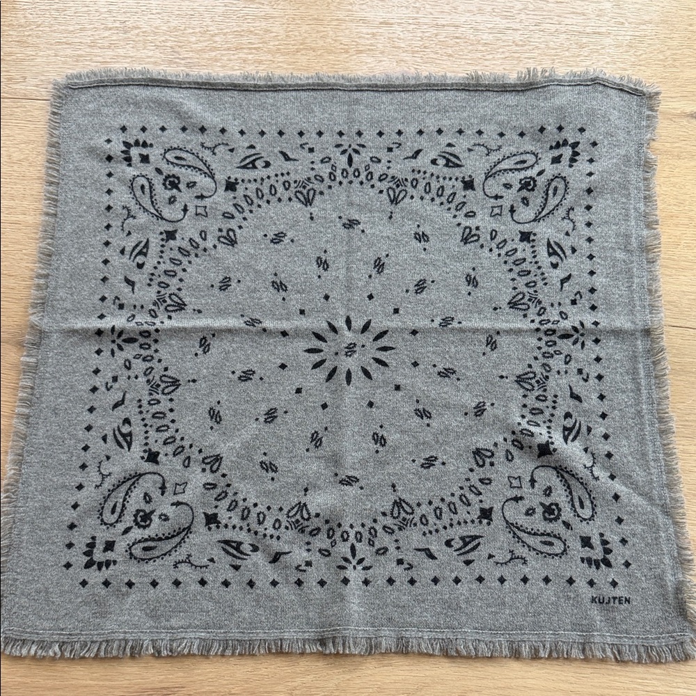 NWT KUJTEN small cashmere bandana scarf